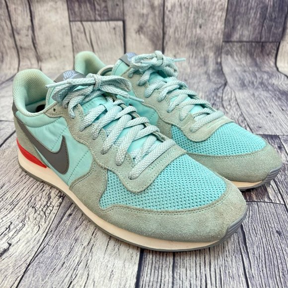 Nike Internationalist Women's Size 11 Blue Suede Athletic Running Training Shoes - Picture 2 of 11